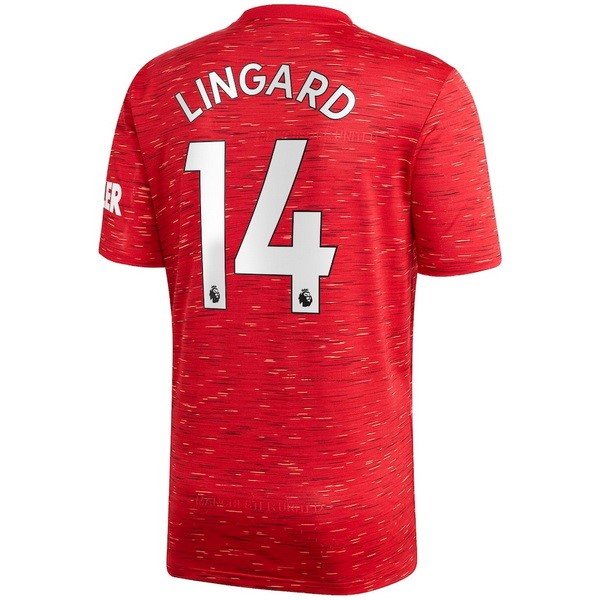 Trikot Manchester United NO.14 Lingard Heim 2020-21 Rote Fussballtrikots Günstig